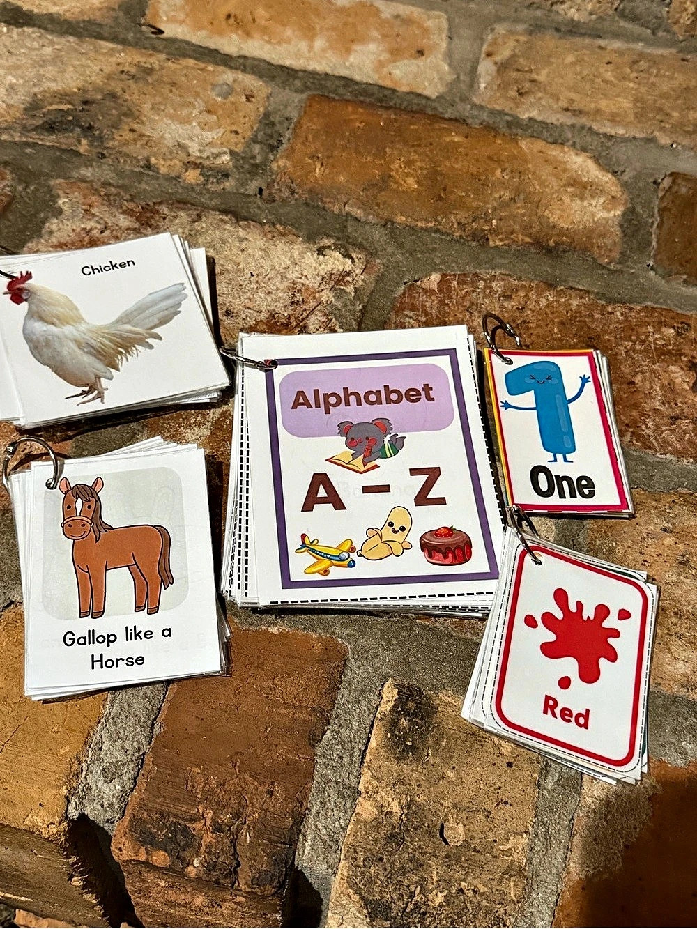 Alphabet Animal Learning Flash Cards Set